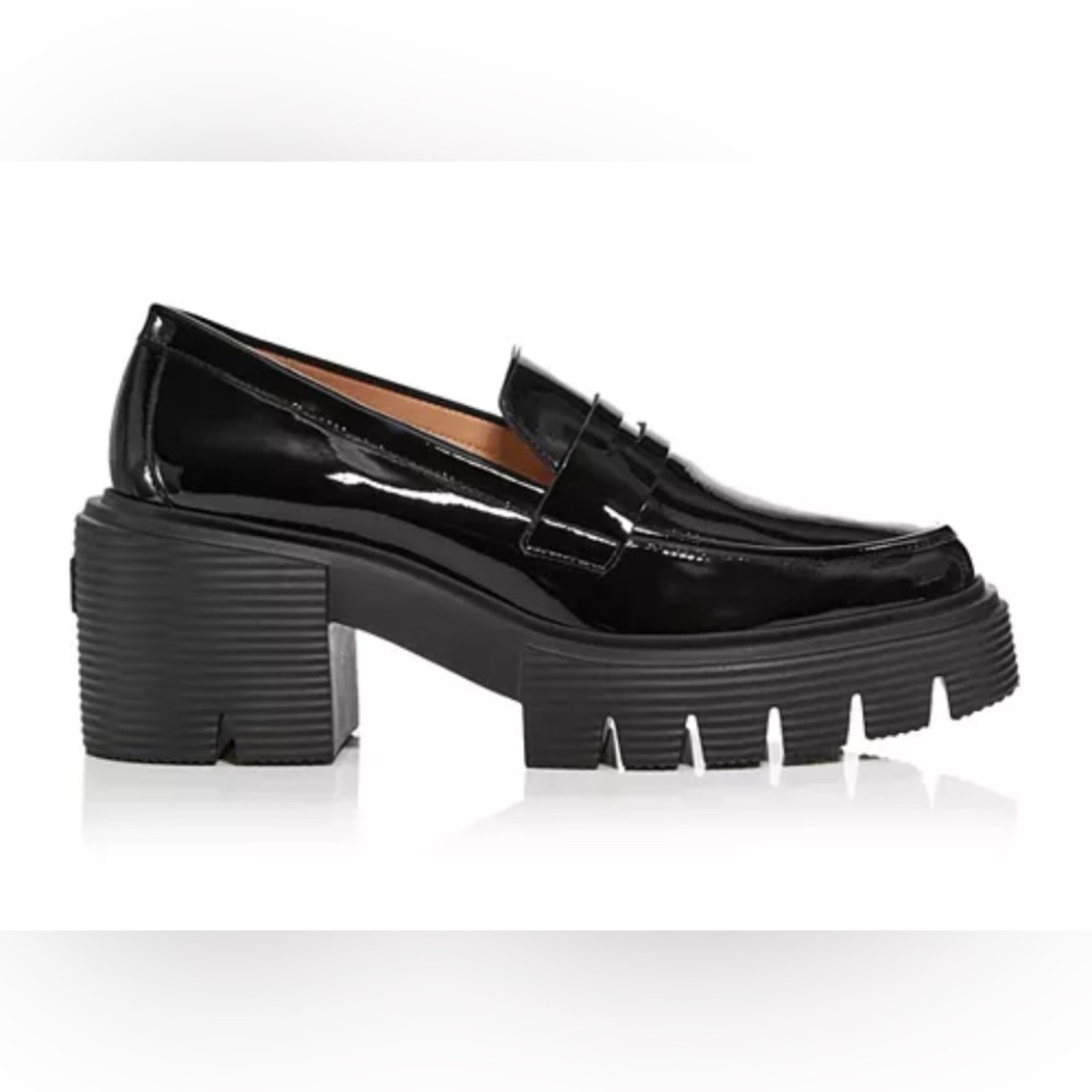 Stuart Whitman SoHo Patent Lug Sole Penny Loafers
